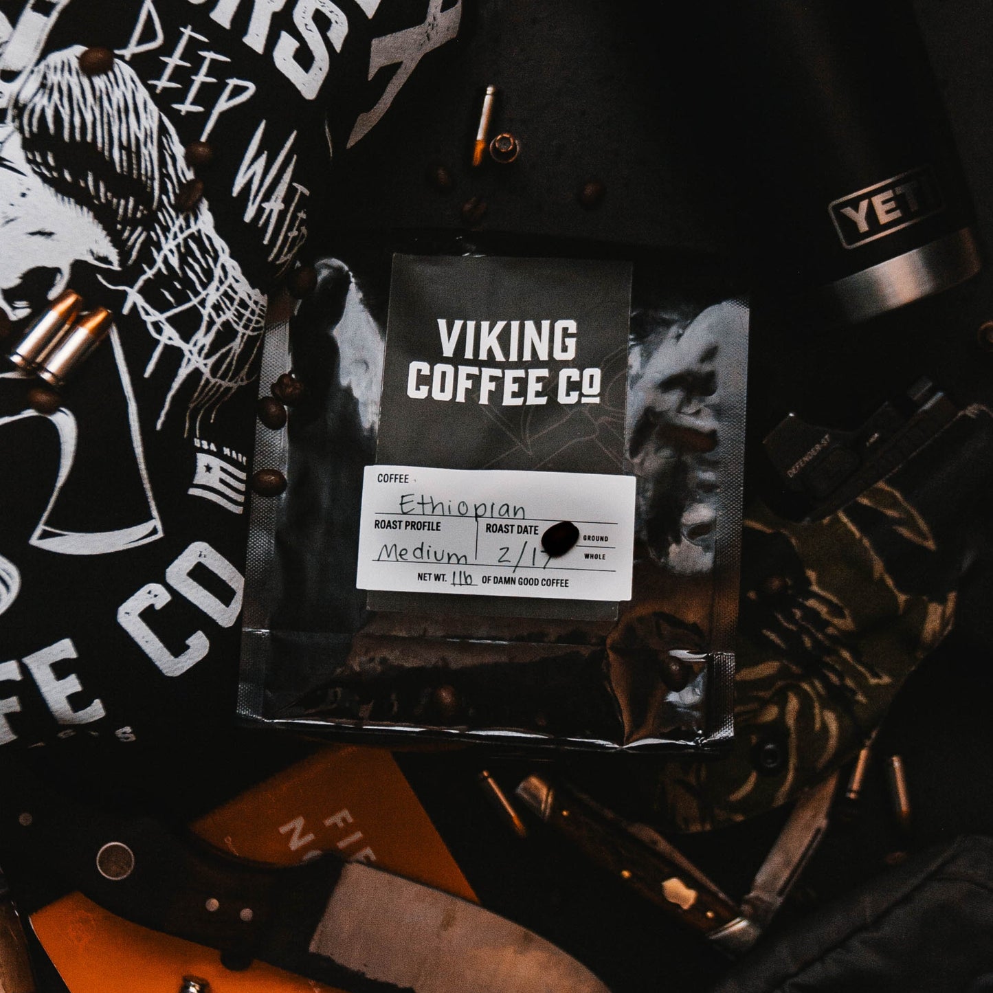 Fast Bundle Founders Reserve Bundle featuring Costa Ethiopian coffee beans in a resealable bag with vibrant label.