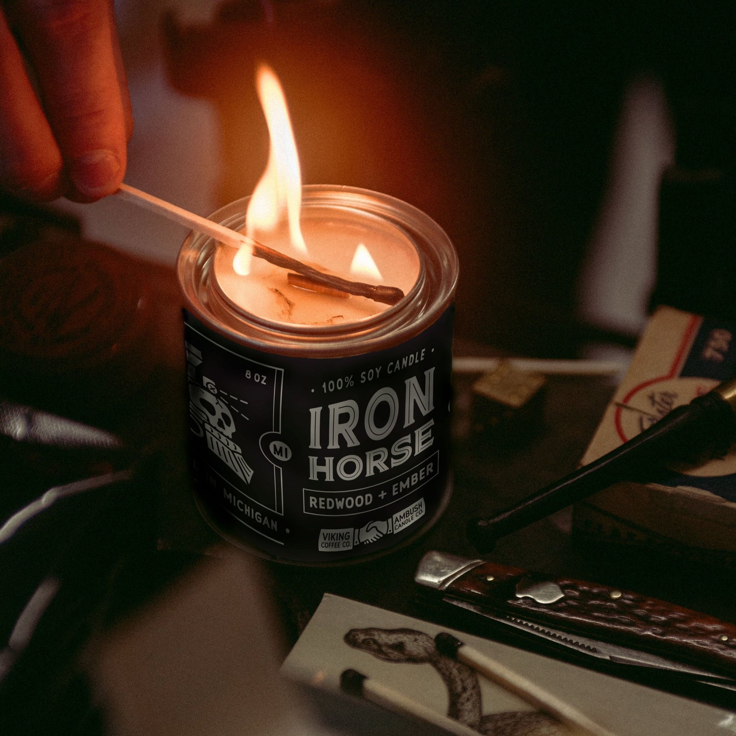 Iron Horse Candle - Viking Coffee Co