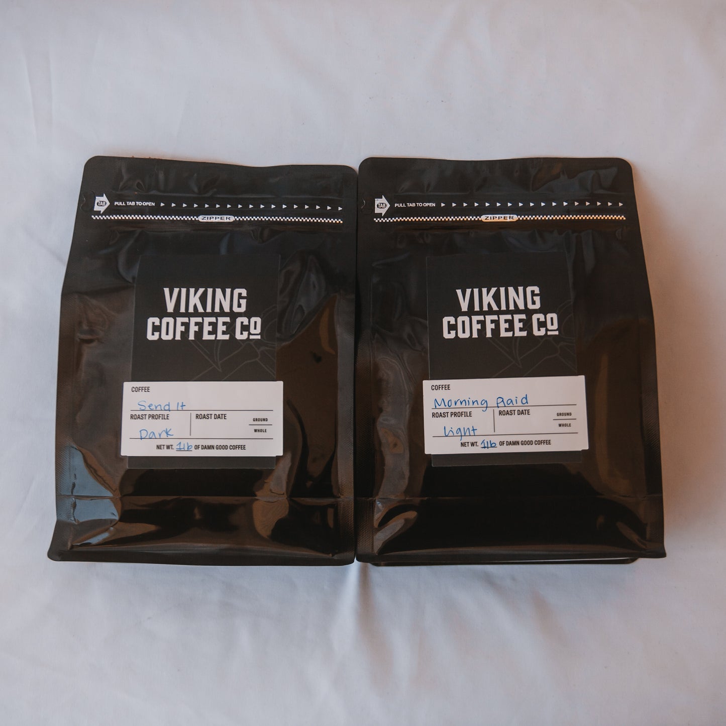 Midnight Sun espresso blend coffee with smoky, cocoa notes