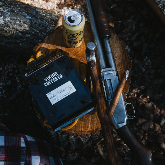 Tri-Blend Dark Roast espresso-ready coffee bag.